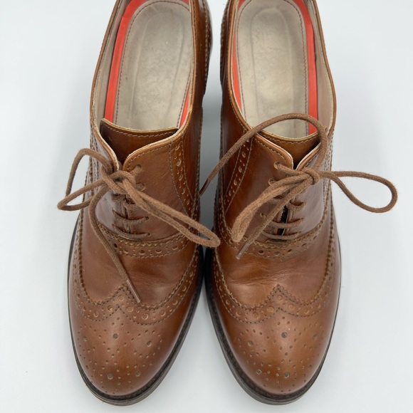 BODEN Brogue Heeled Ankle Boots - Picture 3 of 9